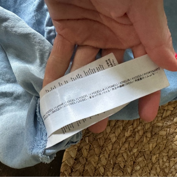 MNG by Mango Denim Cross back Tank size SM EUC - Picture 4 of 5